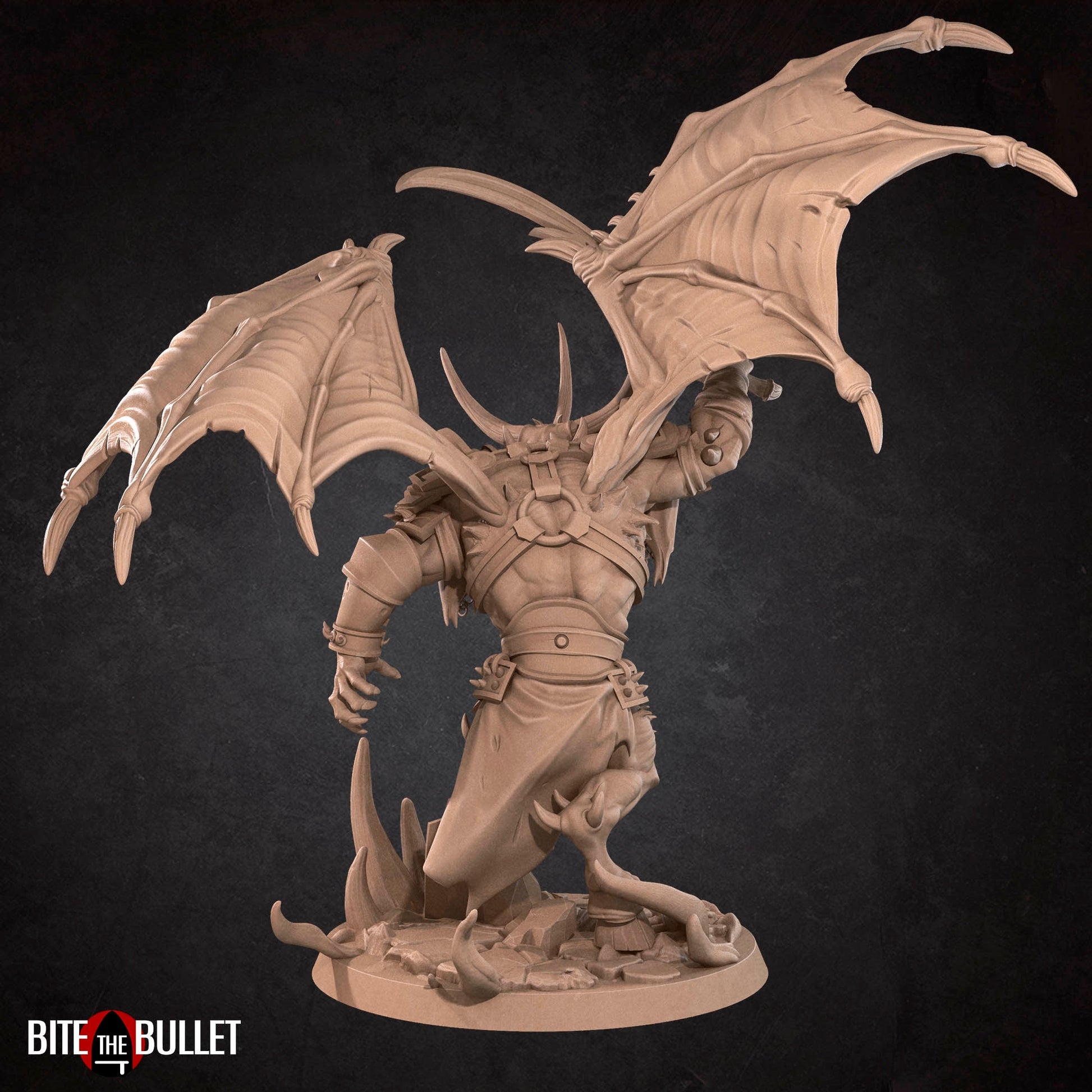 Betrayer Demon Miniature | Tabletop RPG Miniature | Bite the Bullet | Roleplaying 3D Printed Fantasy Mini - 3DPrintDen