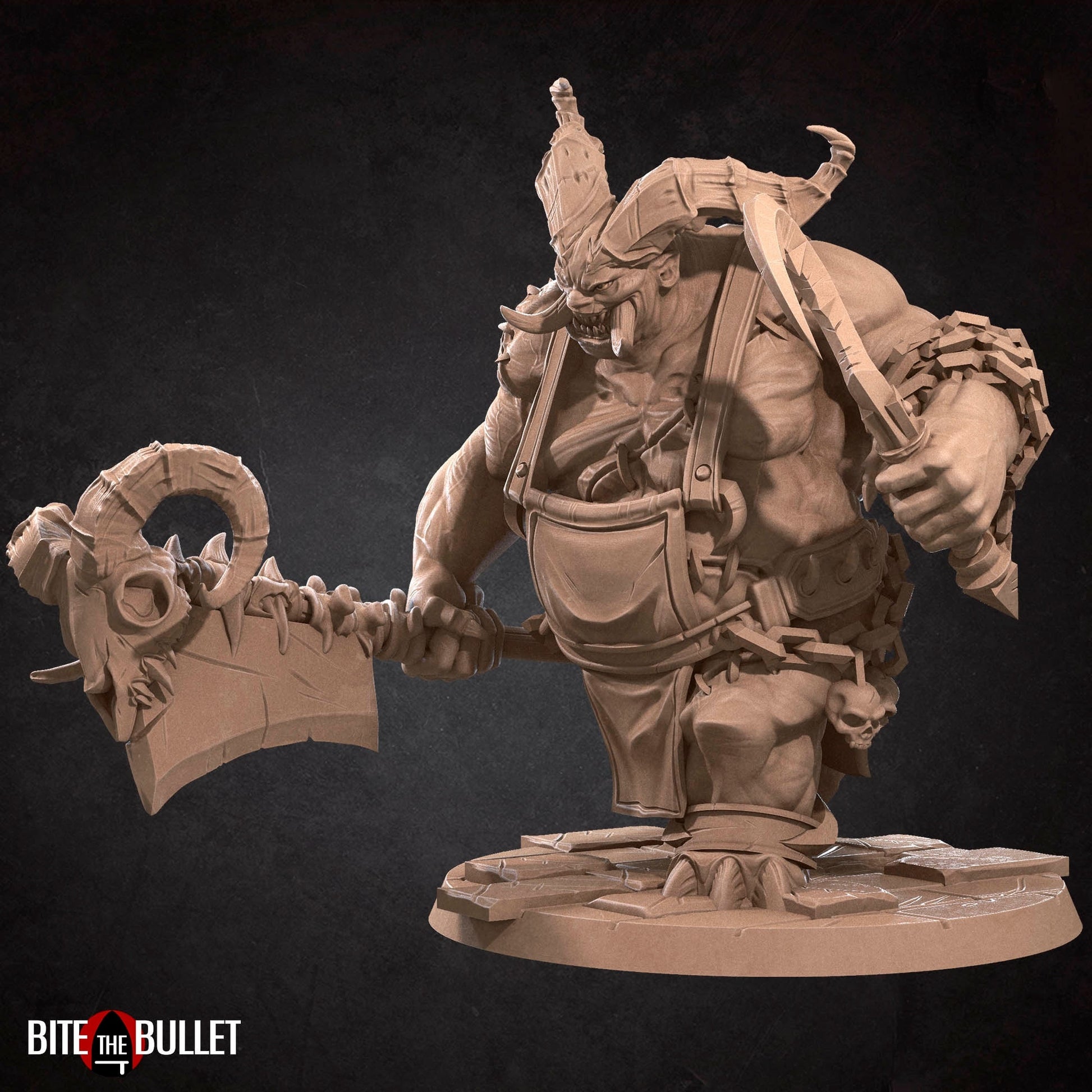 Flesh Carver Demon Miniature | Tabletop RPG Miniature | Bite the Bullet | Roleplaying 3D Printed Fantasy Mini - 3DPrintDen