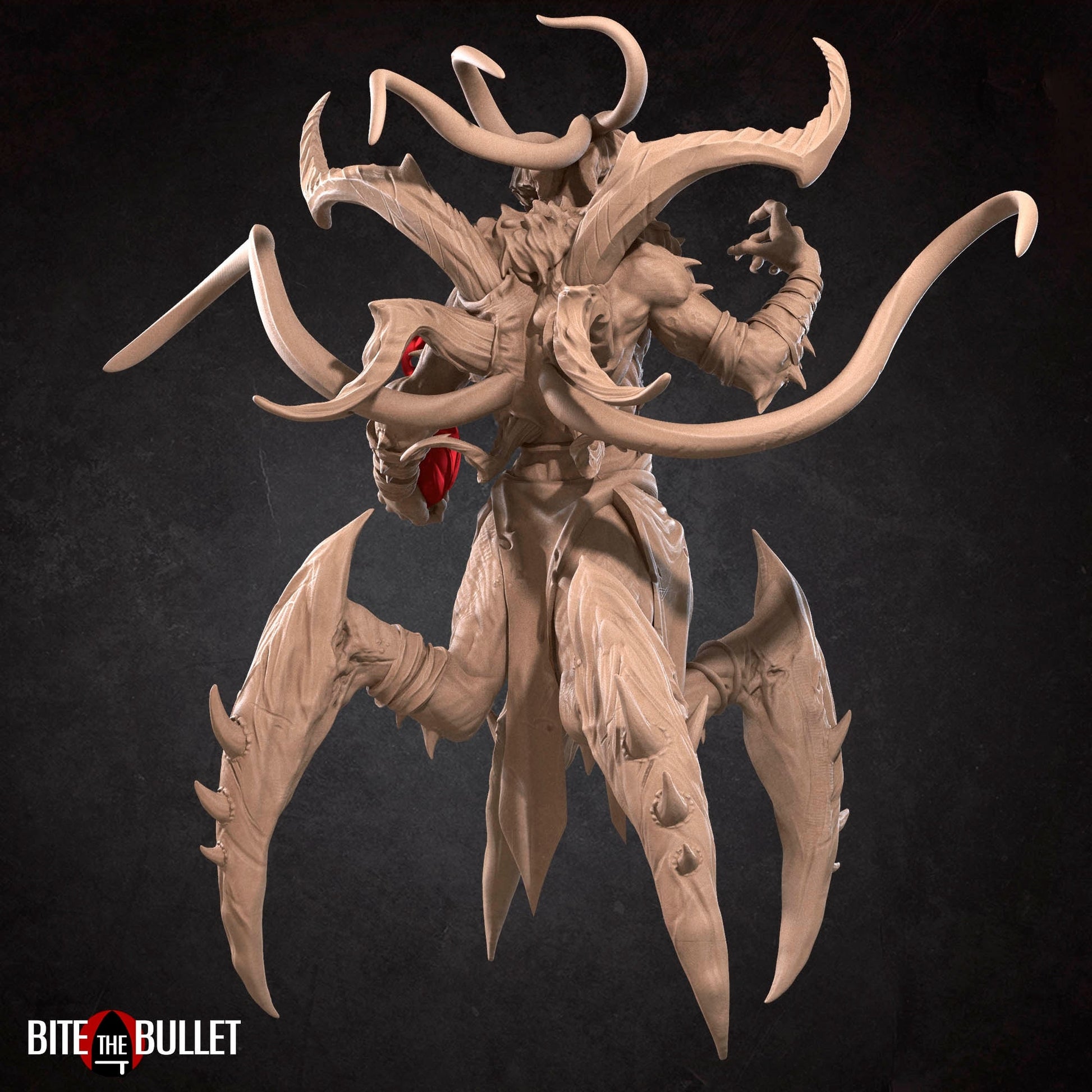 Lord of Destruction Demon Miniature | Tabletop RPG Miniature | Bite the Bullet | Roleplaying 3D Printed Fantasy Mini - 3DPrintDen