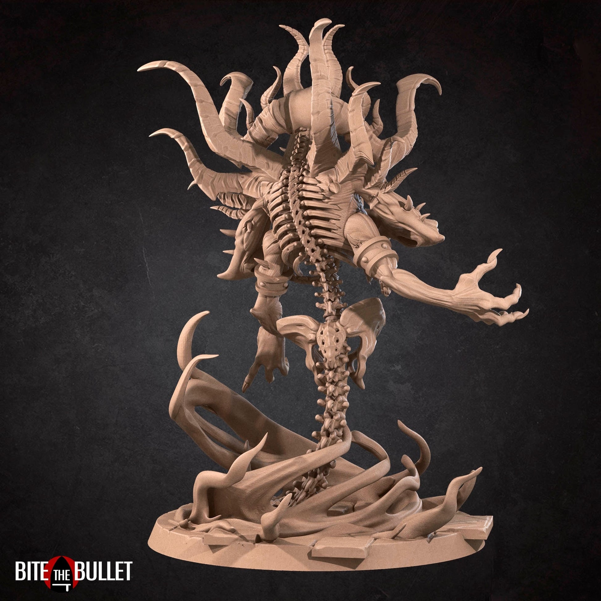 Lord of Hatred Demon Miniature | Tabletop RPG Miniature | Bite the Bullet | Roleplaying 3D Printed Fantasy Mini - 3DPrintDen