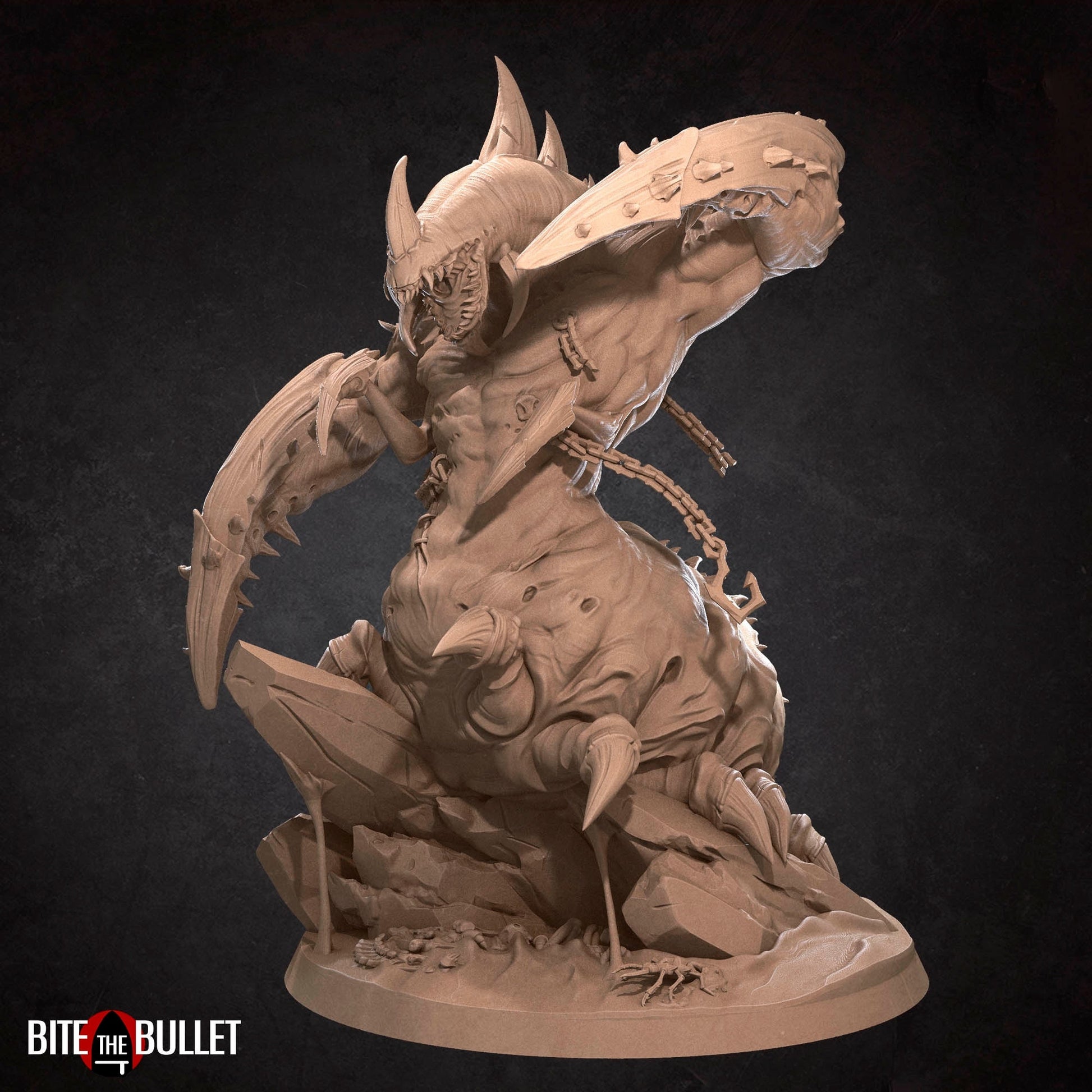 Lord of Pain Demon Miniature | Tabletop RPG Miniature | Bite the Bullet | Roleplaying 3D Printed Fantasy Mini - 3DPrintDen