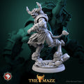 Minotaur Warrior Miniature | Tabletop RPG Miniature | White Werewolf Tavern | Roleplaying 3D Printed Fantasy Mini - 3DPrintDen