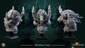 Minotaur Bust | Tabletop RPG Miniature | White Werewolf Tavern | Roleplaying 3D Printed Fantasy Mini - 3DPrintDen