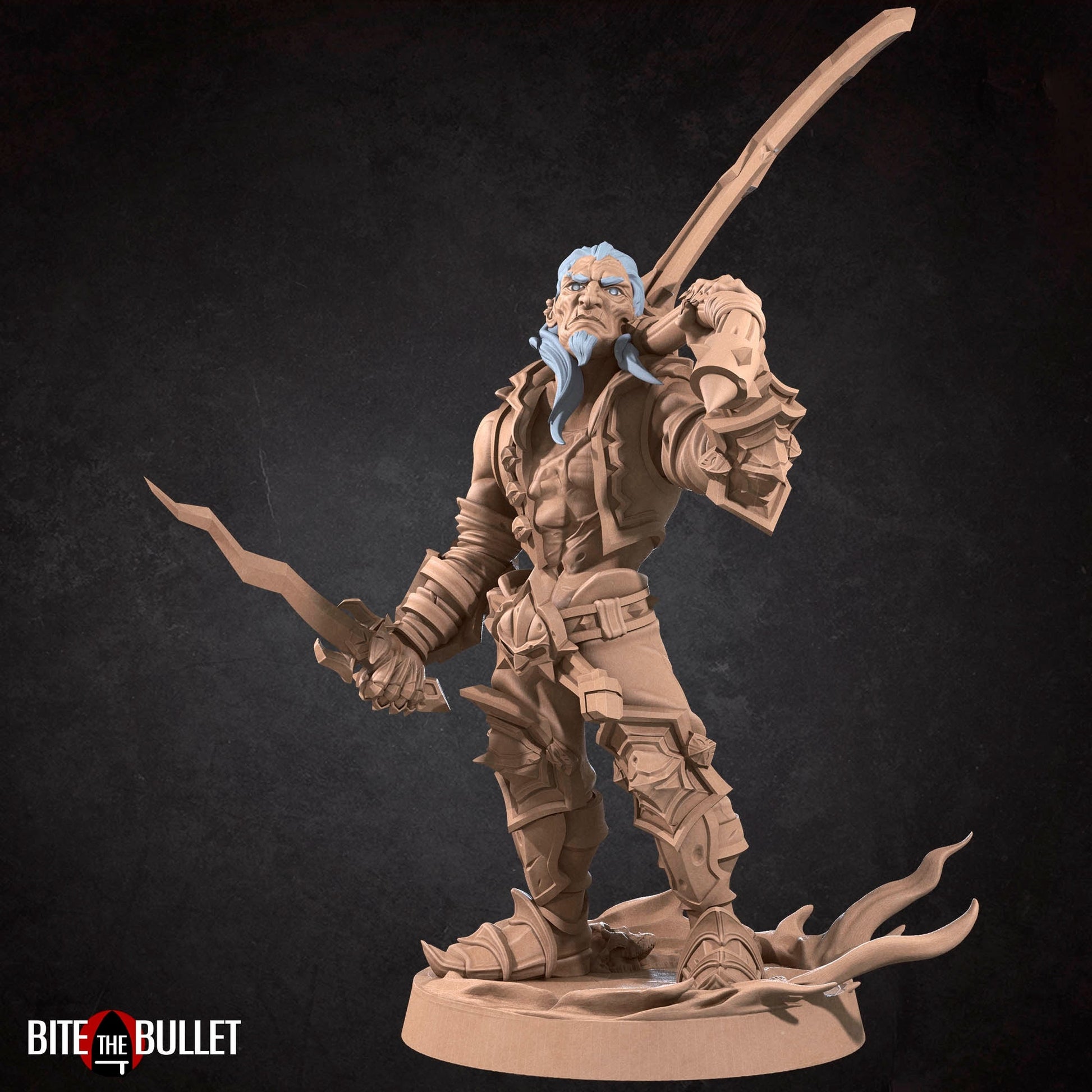 Necromancer Miniature | Tabletop RPG Miniature | Bite the Bullet | Roleplaying 3D Printed Fantasy Mini - 3DPrintDen