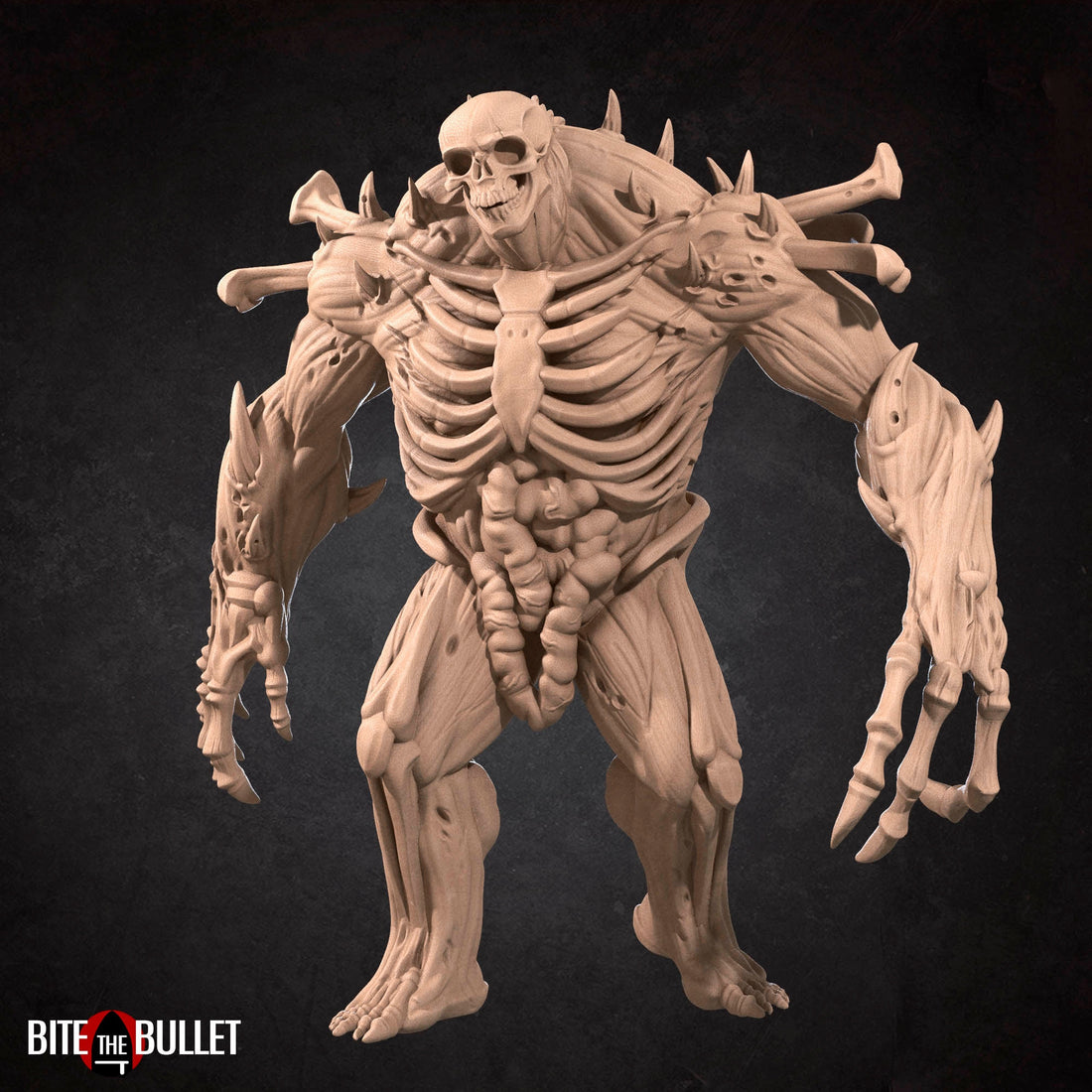 Blood Golem Miniature | Tabletop RPG Miniature | Bite the Bullet | Roleplaying 3D Printed Fantasy Mini - 3DPrintDen