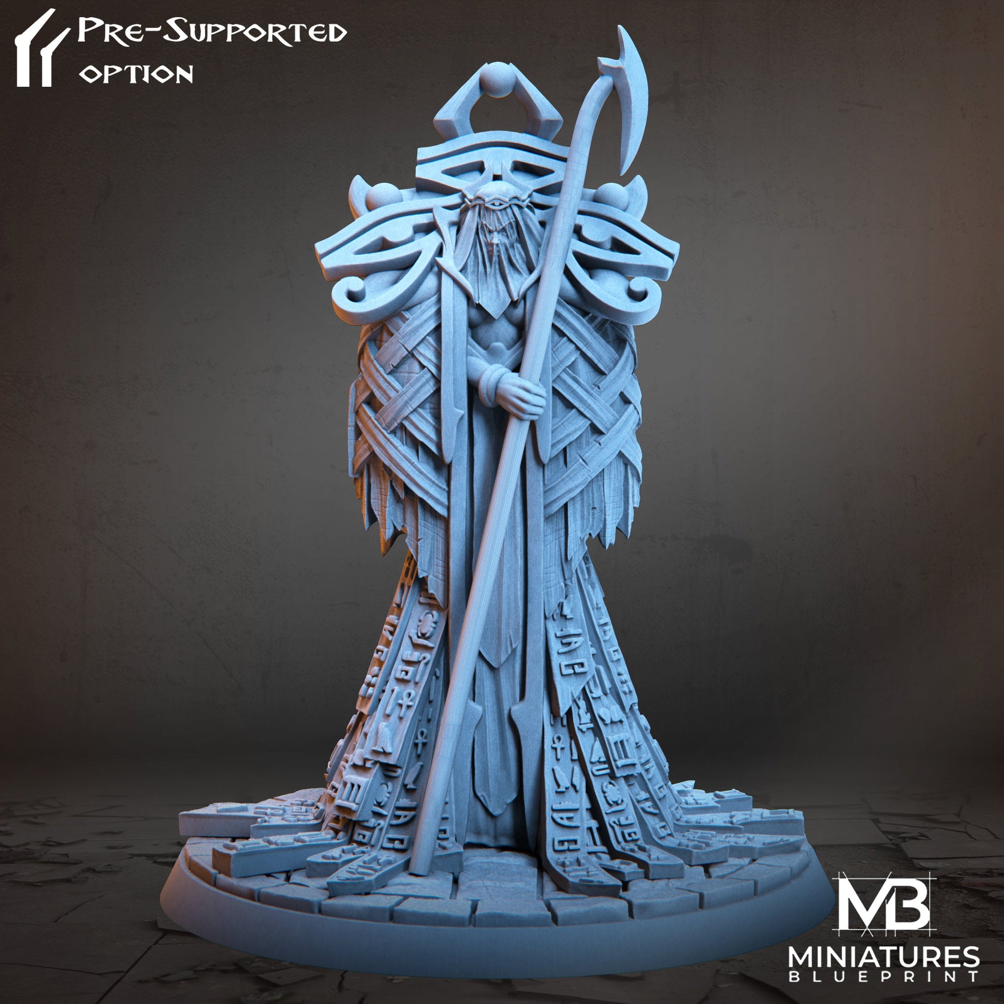 Female Devine Miniature | Tabletop RPG Miniature | Miniatures Blueprint | Roleplaying 3D Printed Fantasy Mini - 3DPrintDen