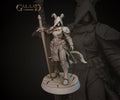 Female Tiefling Paladin Miniature | Tabletop RPG Miniature | Galaad Miniatures | Roleplaying 3D Printed Fantasy Mini - 3DPrintDen