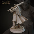 Tiefling Knight Miniature | Tabletop RPG Miniature | Galaad Miniatures | Roleplaying 3D Printed Fantasy Mini - 3DPrintDen