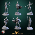 Amazon Warrior Miniature | Tabletop RPG Miniature | White Werewolf Tavern | Roleplaying 3D Printed Fantasy Mini - 3DPrintDen