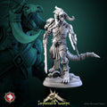 Lizardfolk Warlord Miniature | Tabletop RPG Miniature | White Werewolf Tavern | Roleplaying 3D Printed Fantasy Mini - 3DPrintDen