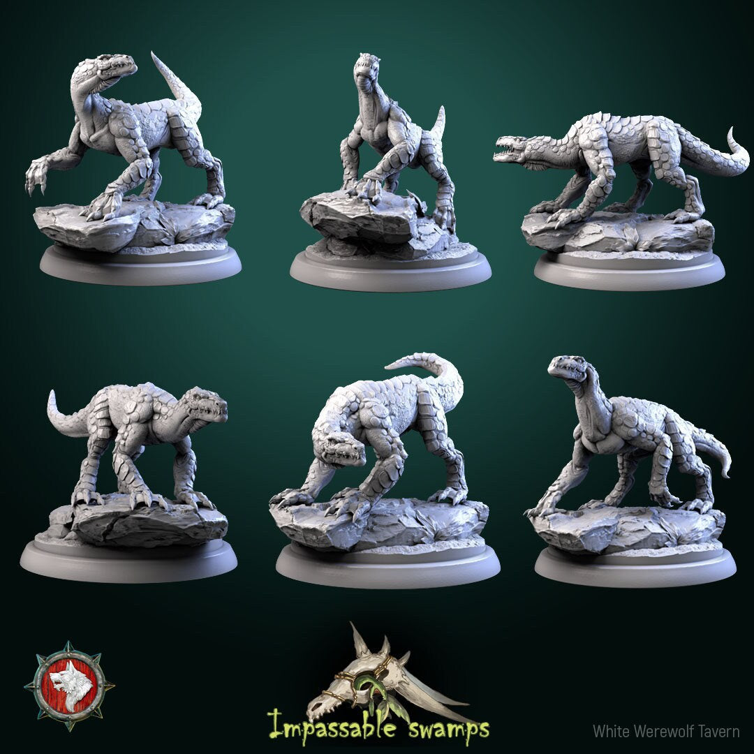 Lizard Miniature | Tabletop RPG Miniature | White Werewolf Tavern | Roleplaying 3D Printed Fantasy Mini - 3DPrintDen