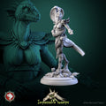 Female Lizardfolk Tamer Miniature | Tabletop RPG Miniature | White Werewolf Tavern | Roleplaying 3D Printed Fantasy Mini - 3DPrintDen