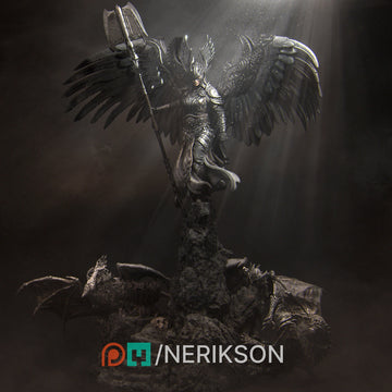 Valkyrie Miniature, Revna | Tabletop RPG Miniature | Nerikson | Roleplaying 3D Printed Fantasy Mini - 3DPrintDen