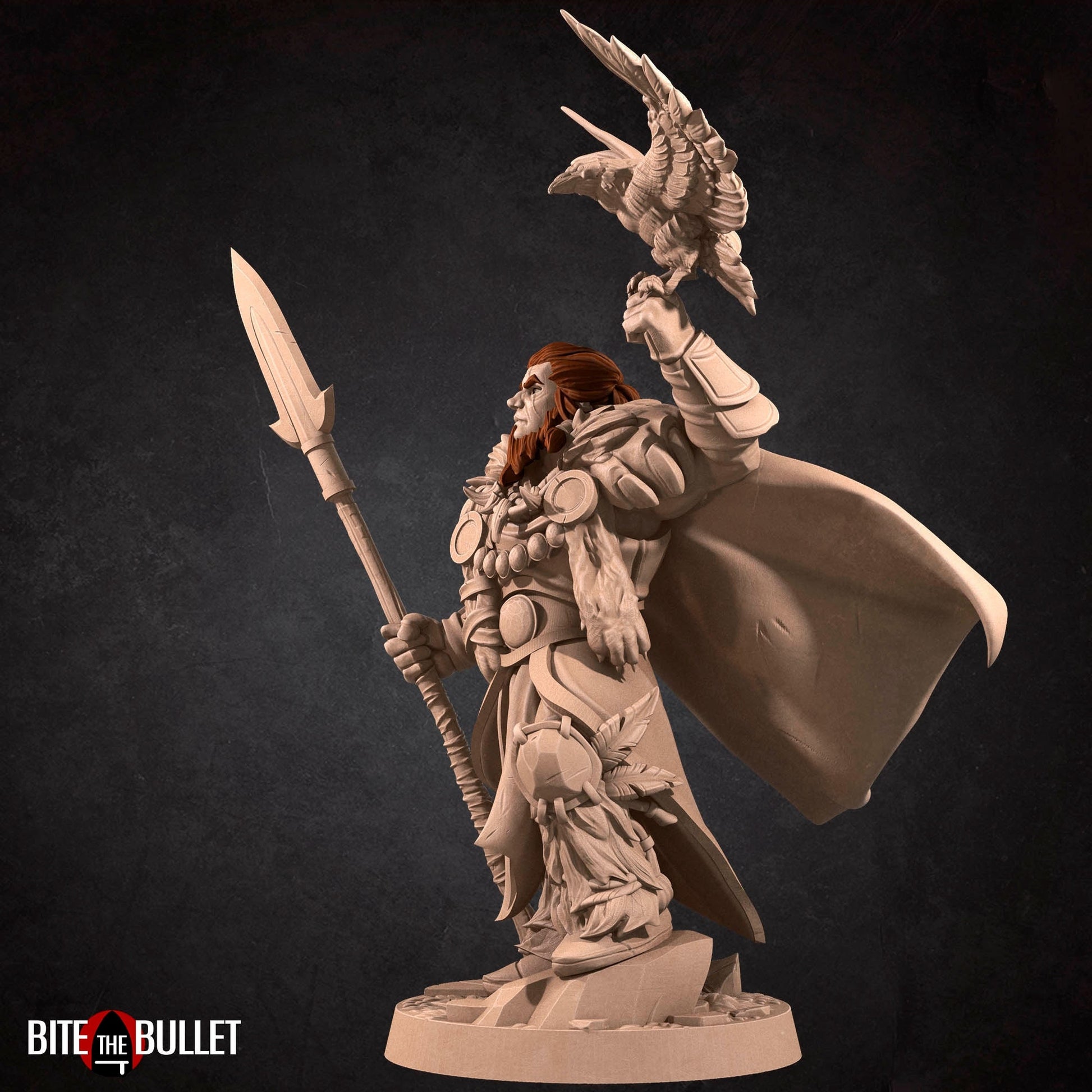 Druid Miniature | Tabletop RPG Miniature | Bite the Bullet | Roleplaying 3D Printed Fantasy Mini - 3DPrintDen