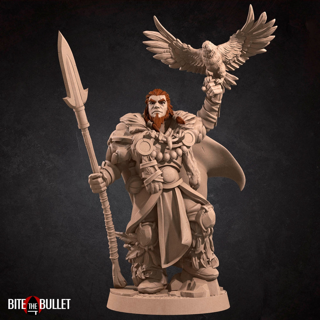 Druid Miniature | Tabletop RPG Miniature | Bite the Bullet | Roleplaying 3D Printed Fantasy Mini - 3DPrintDen