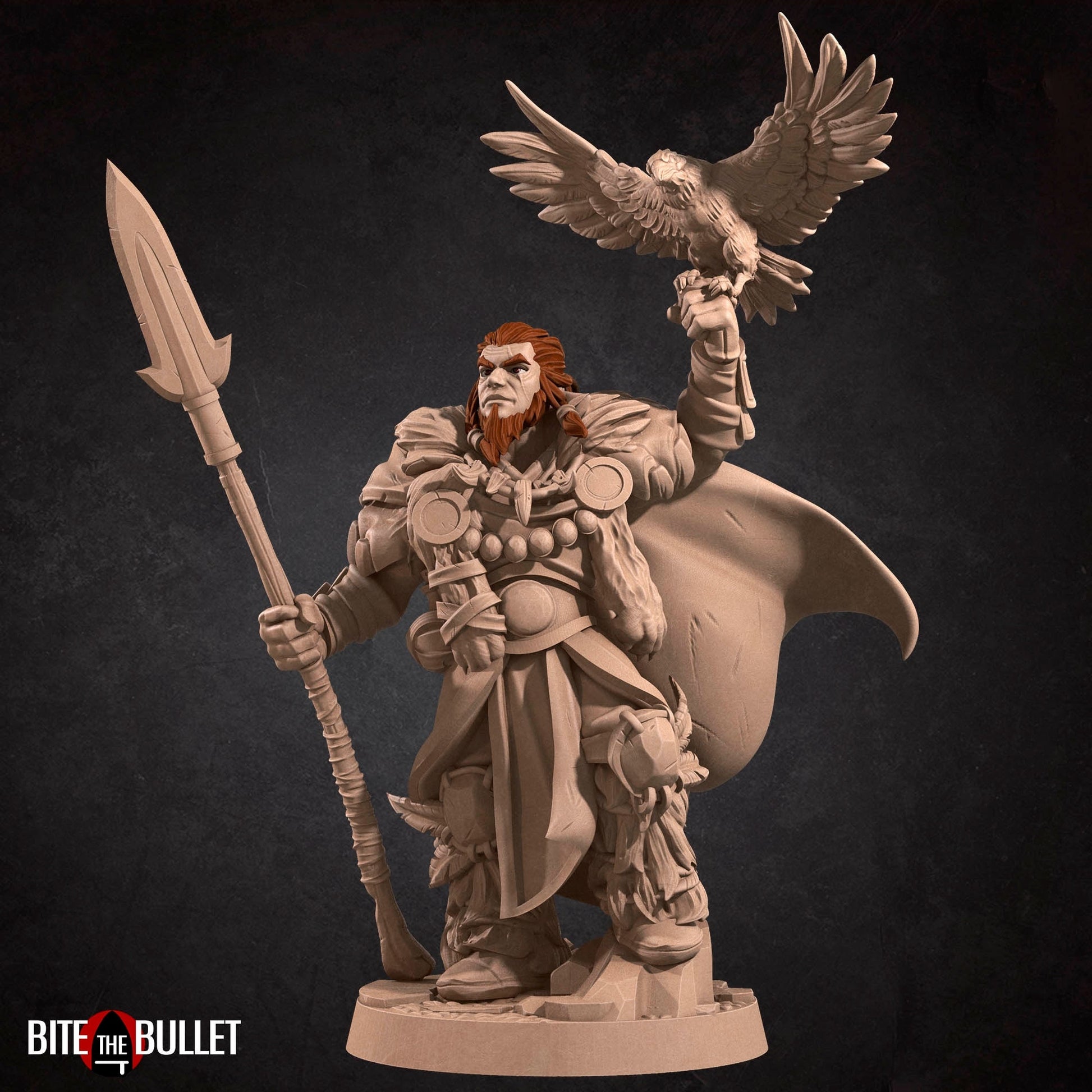 Druid Miniature | Tabletop RPG Miniature | Bite the Bullet | Roleplaying 3D Printed Fantasy Mini - 3DPrintDen