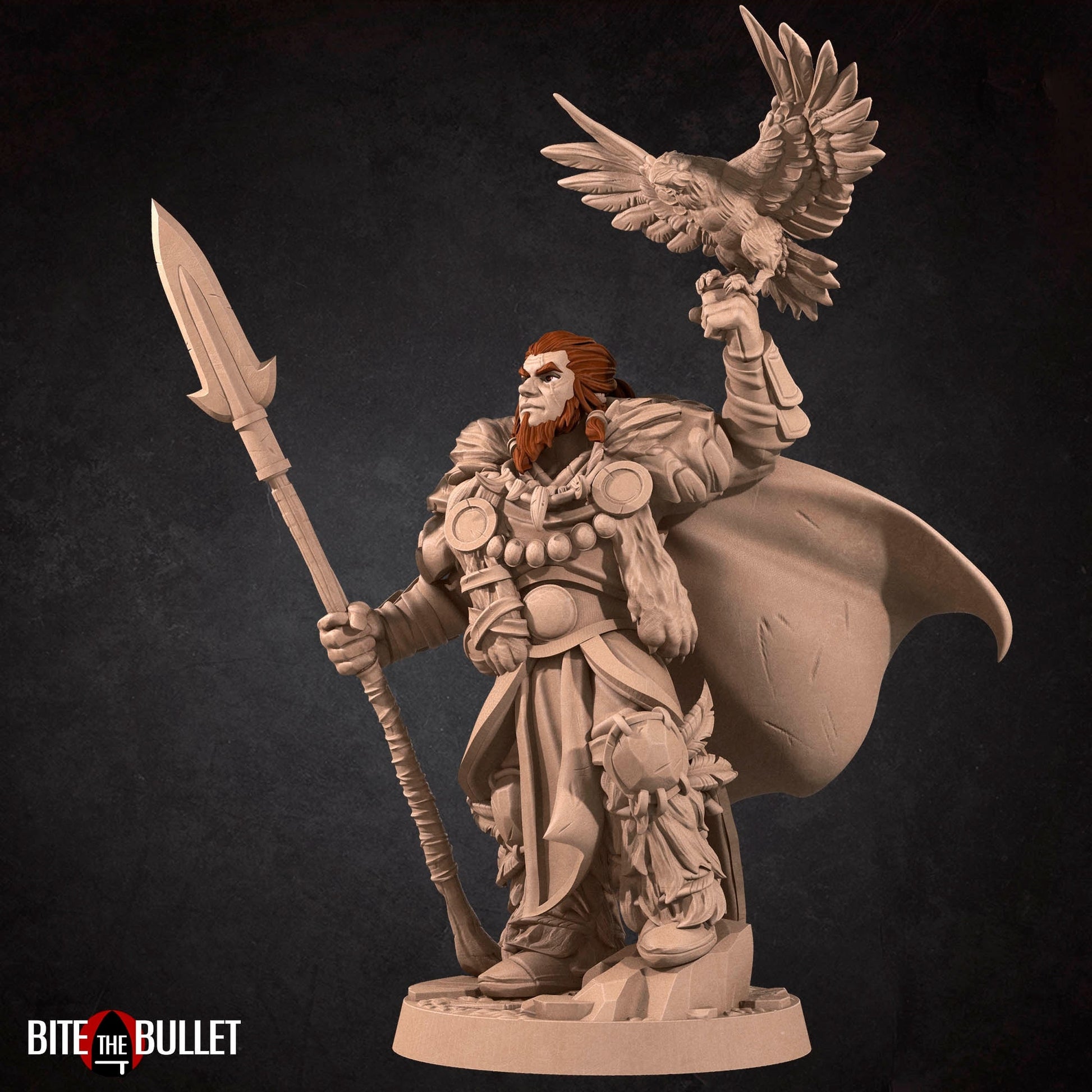 Druid Miniature | Tabletop RPG Miniature | Bite the Bullet | Roleplaying 3D Printed Fantasy Mini - 3DPrintDen