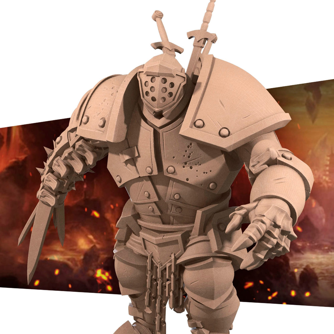 Iron Golem Miniature | Tabletop RPG Miniature | Bite the Bullet | Roleplaying 3D Printed Fantasy Mini - 3DPrintDen