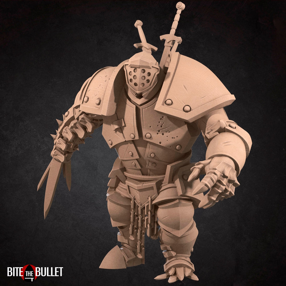 Iron Golem Miniature | Tabletop RPG Miniature | Bite the Bullet | Roleplaying 3D Printed Fantasy Mini - 3DPrintDen