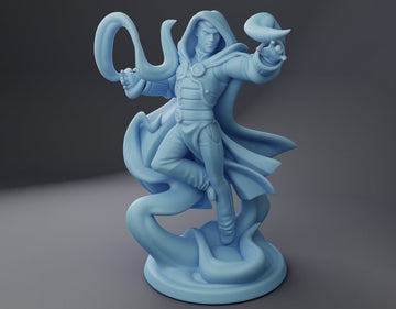 Wizard Miniature | Twin Goddess Miniatures | Tabletop RPG Miniature | Roleplaying 3D Printed Fantasy Mini - 3DPrintDen