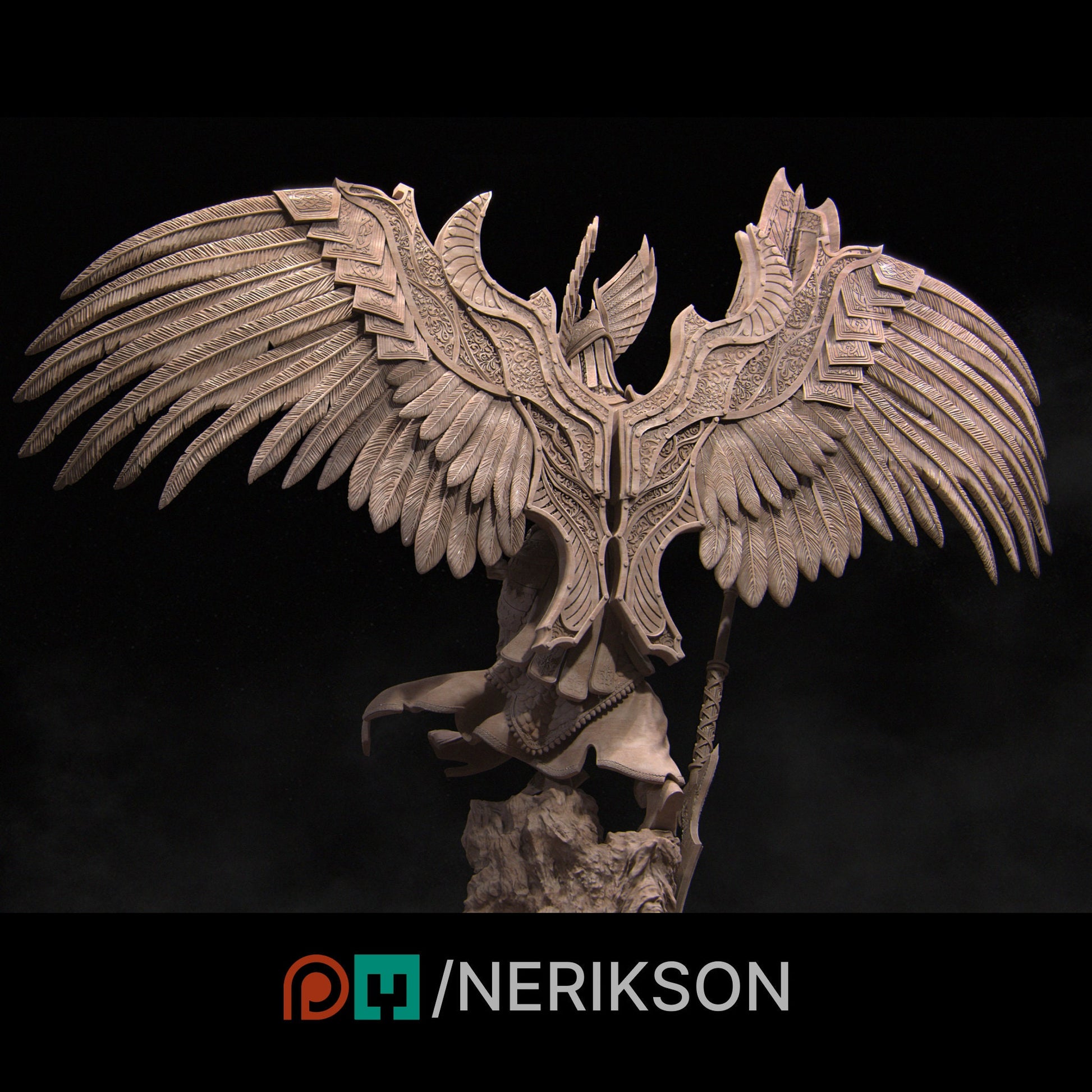 Valkyrie Miniature, Revna | Tabletop RPG Miniature | Nerikson | Roleplaying 3D Printed Fantasy Mini - 3DPrintDen