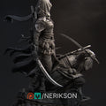 Assassin Duo Miniature, Artemisia and Nasir | Tabletop RPG Miniature | Nerikson | Roleplaying 3D Printed Fantasy Mini - 3DPrintDen