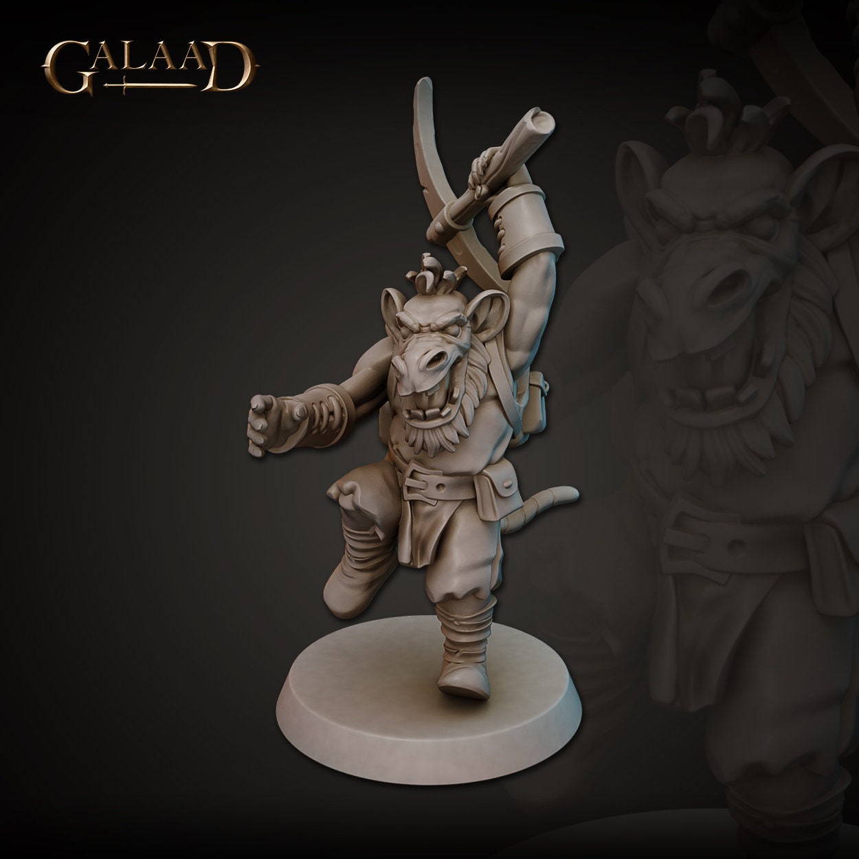 Kobold Miniature | Tabletop RPG Miniature | Galaad Miniatures | Roleplaying 3D Printed Fantasy Mini - 3DPrintDen