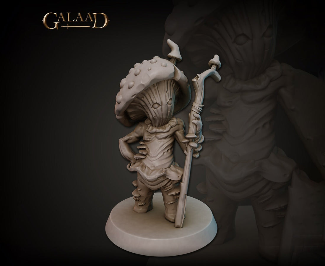 Myconid Miniature | Tabletop RPG Miniature | Galaad Miniatures | Roleplaying 3D Printed Fantasy Mini - 3DPrintDen