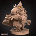 Owlfolk Cleric Miniature | Tabletop RPG Miniature | Bite the Bullet | Roleplaying 3D Printed Fantasy Mini - 3DPrintDen