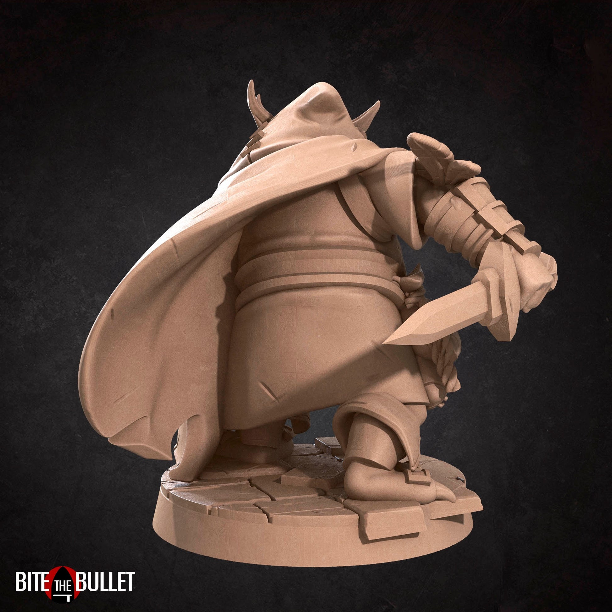 Owlfolk Rogue Miniature | Tabletop RPG Miniature | Bite the Bullet | Roleplaying 3D Printed Fantasy Mini - 3DPrintDen