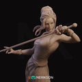 Moonlight Duelist Miniature, Luna | Tabletop RPG Miniature | Nerikson | Roleplaying 3D Printed Fantasy Mini - 3DPrintDen