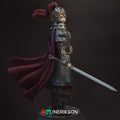 Female Warrior Miniature, Kwan Yen | Tabletop RPG Miniature | Nerikson | Roleplaying 3D Printed Fantasy Mini - 3DPrintDen