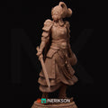 Female Warrior Miniature, Kwan Yen | Tabletop RPG Miniature | Nerikson | Roleplaying 3D Printed Fantasy Mini - 3DPrintDen