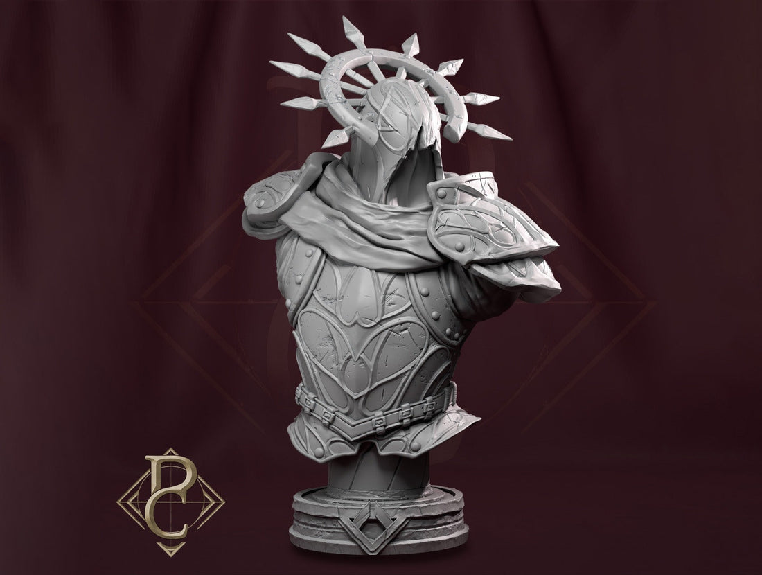 Reaper Bust, Morsven | Tabletop RPG Miniature | Parasite Collectibles | Roleplaying 3D Printed Fantasy Mini - 3DPrintDen