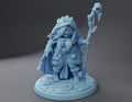 Female Goblin Druid Miniature, Leaf | Twin Goddess Miniatures | Tabletop RPG Miniature | Roleplaying 3D Printed Fantasy Mini - 3DPrintDen