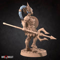 Amazon Warrior Miniature | Tabletop RPG Miniature | Bite the Bullet | Roleplaying 3D Printed Fantasy Mini - 3DPrintDen