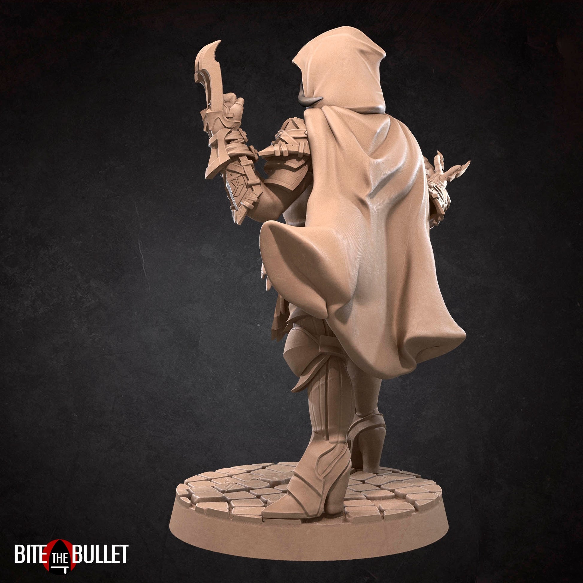 Female Assassin Miniature | Tabletop RPG Miniature | Bite the Bullet | Roleplaying 3D Printed Fantasy Mini - 3DPrintDen