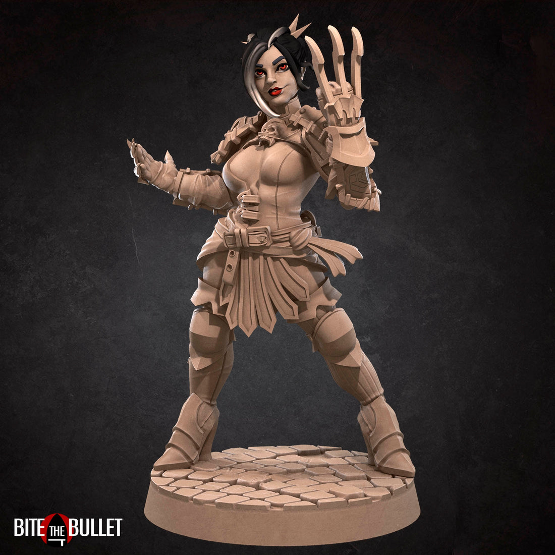 Female Assassin Miniature | Tabletop RPG Miniature | Bite the Bullet | Roleplaying 3D Printed Fantasy Mini - 3DPrintDen