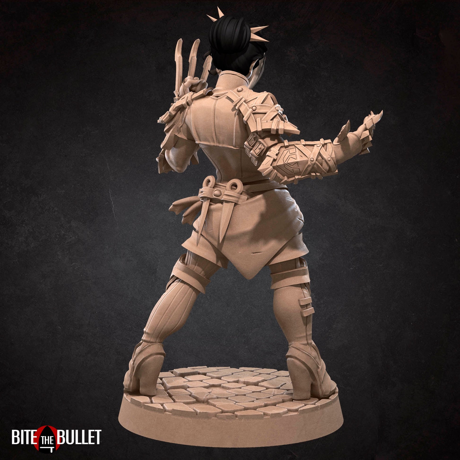 Female Assassin Miniature | Tabletop RPG Miniature | Bite the Bullet | Roleplaying 3D Printed Fantasy Mini - 3DPrintDen