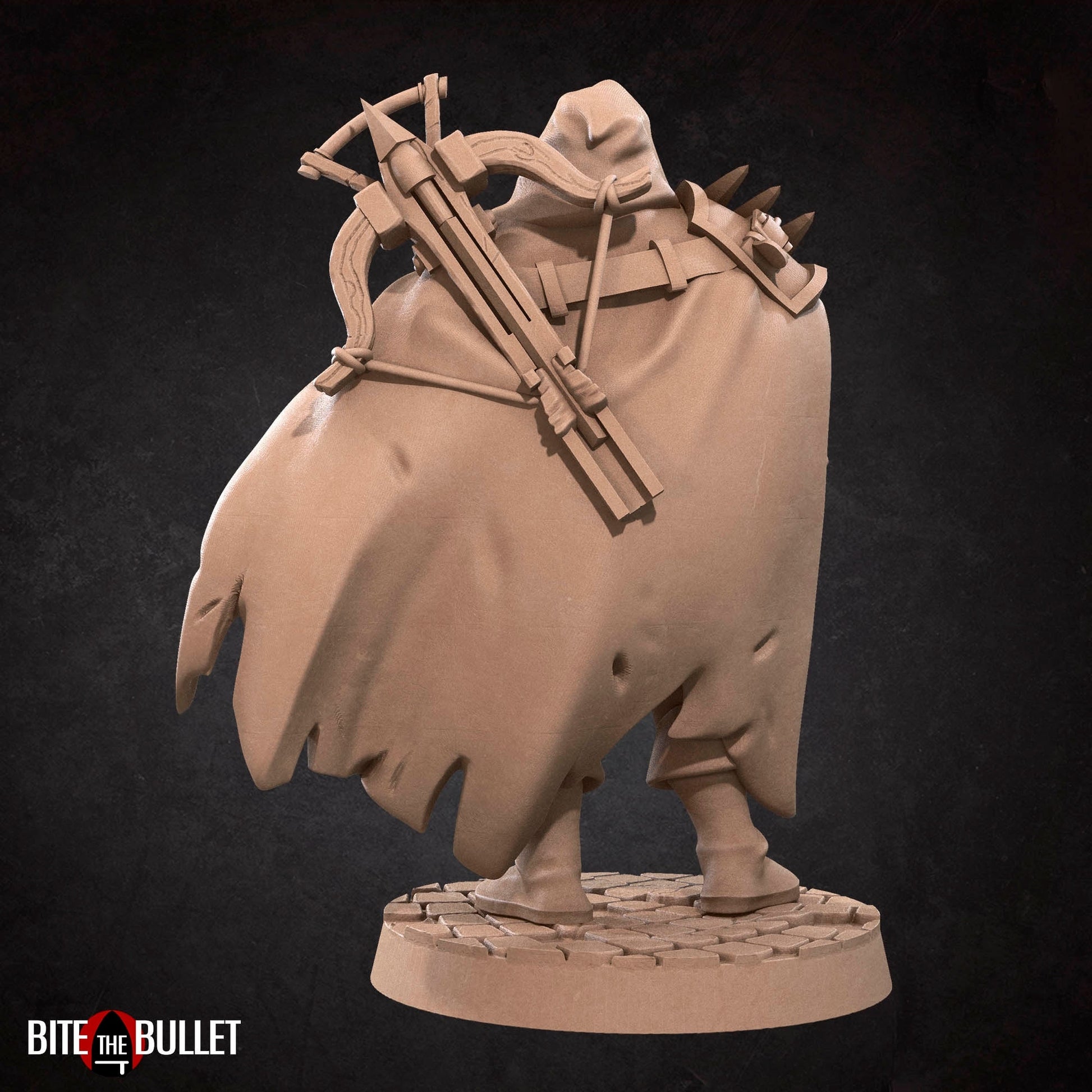 Rogue Miniature | Tabletop RPG Miniature | Bite the Bullet | Roleplaying 3D Printed Fantasy Mini - 3DPrintDen