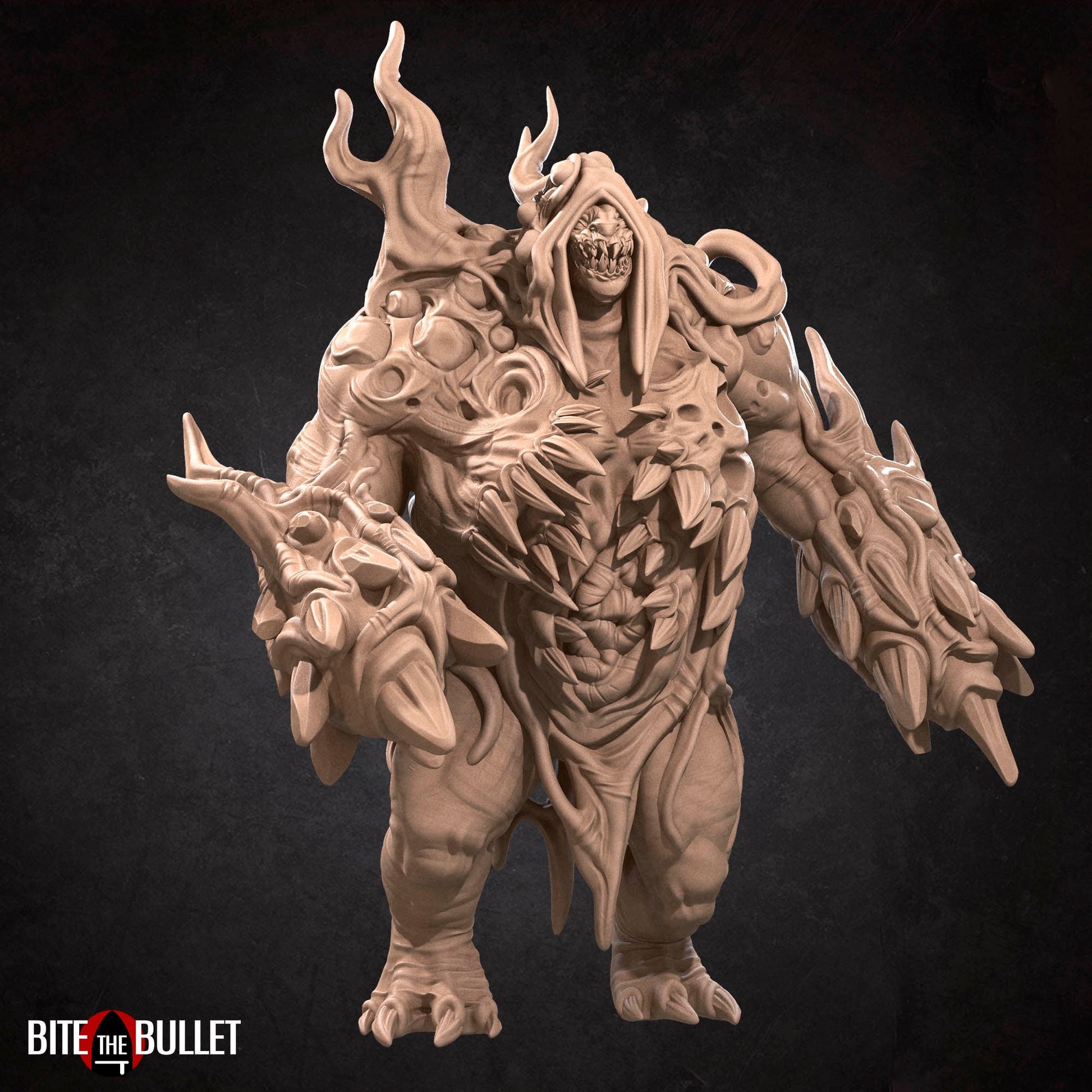 Flesh Demon Miniature | Tabletop RPG Miniature | Bite the Bullet | Roleplaying 3D Printed Fantasy Mini - 3DPrintDen