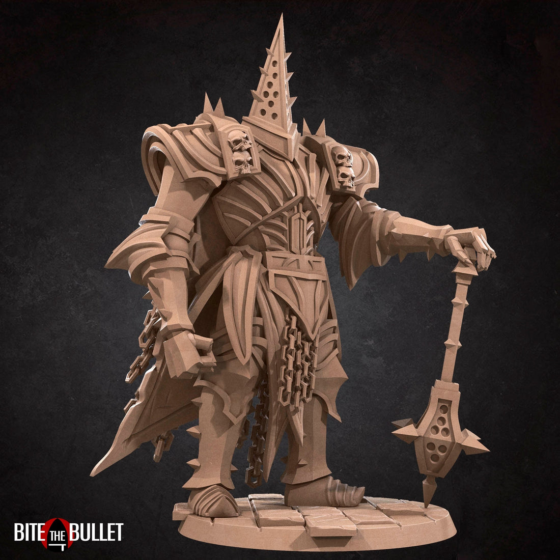 Penitent Knight Miniature | Tabletop RPG Miniature | Bite the Bullet | Roleplaying 3D Printed Fantasy Mini - 3DPrintDen