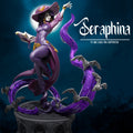 Witch Miniature, Seraphina | Tabletop RPG Miniature | Dungeons and Maidens | Roleplaying 3D Printed Fantasy Mini - 3DPrintDen