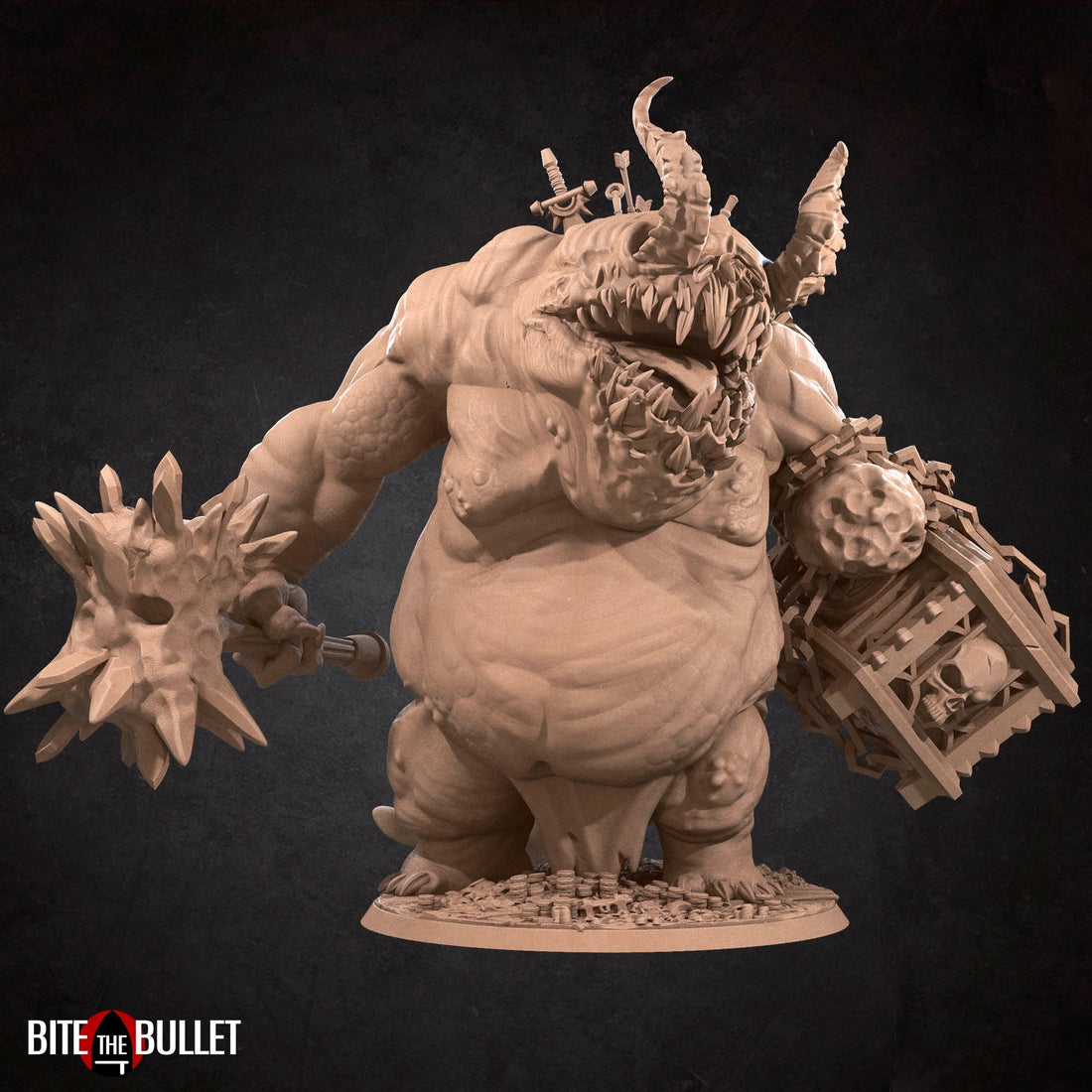 Greed Demon Miniature | Tabletop RPG Miniature | Bite the Bullet | Roleplaying 3D Printed Fantasy Mini - 3DPrintDen