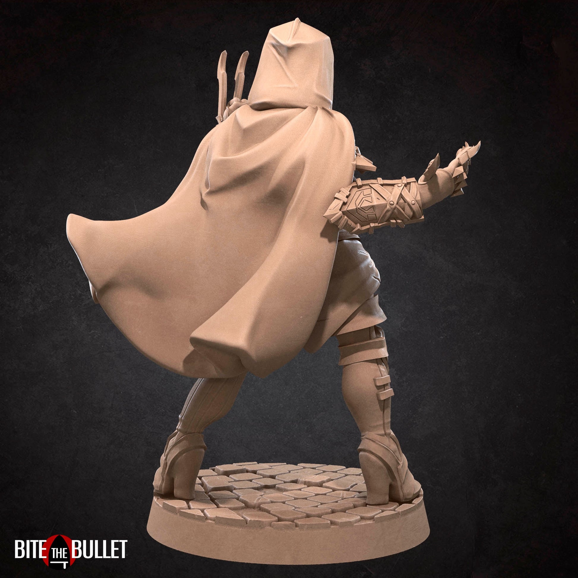 Female Assassin Miniature | Tabletop RPG Miniature | Bite the Bullet | Roleplaying 3D Printed Fantasy Mini - 3DPrintDen