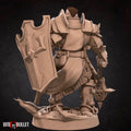 Crusader Miniature | Tabletop RPG Miniature | Bite the Bullet | Roleplaying 3D Printed Fantasy Mini - 3DPrintDen