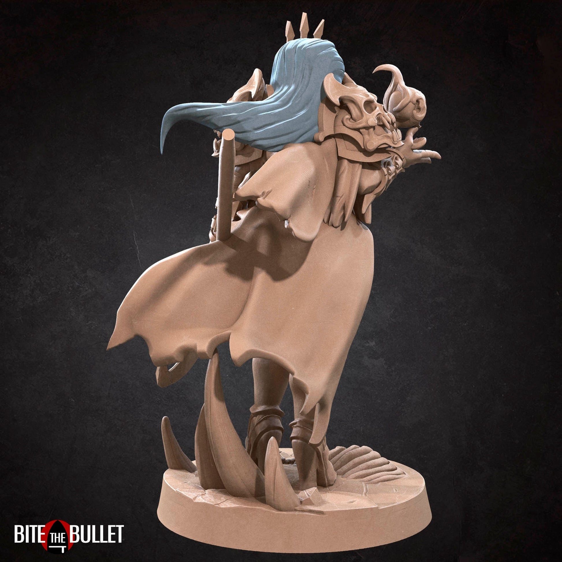 Female Necromancer Miniature | Tabletop RPG Miniature | Bite the Bullet | Roleplaying 3D Printed Fantasy Mini - 3DPrintDen