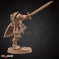 Paladin Miniature | Tabletop RPG Miniature | Bite the Bullet | Roleplaying 3D Printed Fantasy Mini - 3DPrintDen