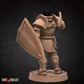 Paladin Miniature | Tabletop RPG Miniature | Bite the Bullet | Roleplaying 3D Printed Fantasy Mini - 3DPrintDen