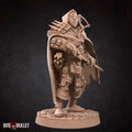 Rogue Miniature | Tabletop RPG Miniature | Bite the Bullet | Roleplaying 3D Printed Fantasy Mini - 3DPrintDen